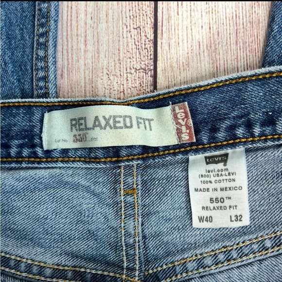 550 Levi’s Relaxed Fit Jeans 40 X 32 - Picture 4 of 4